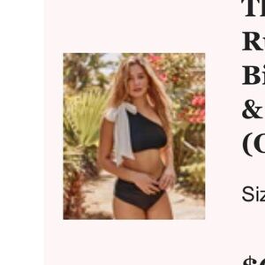 Summersalt Ruched Bikini Top and Bottom- 8 & 10